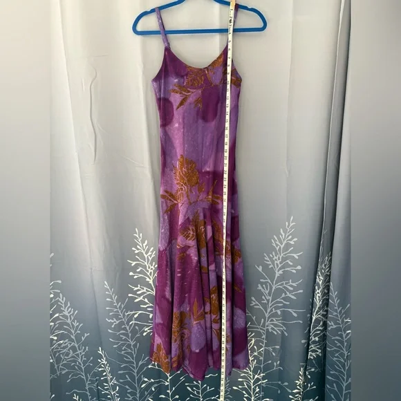 Purple Floral Maxi Dress - Picture 5 of 10